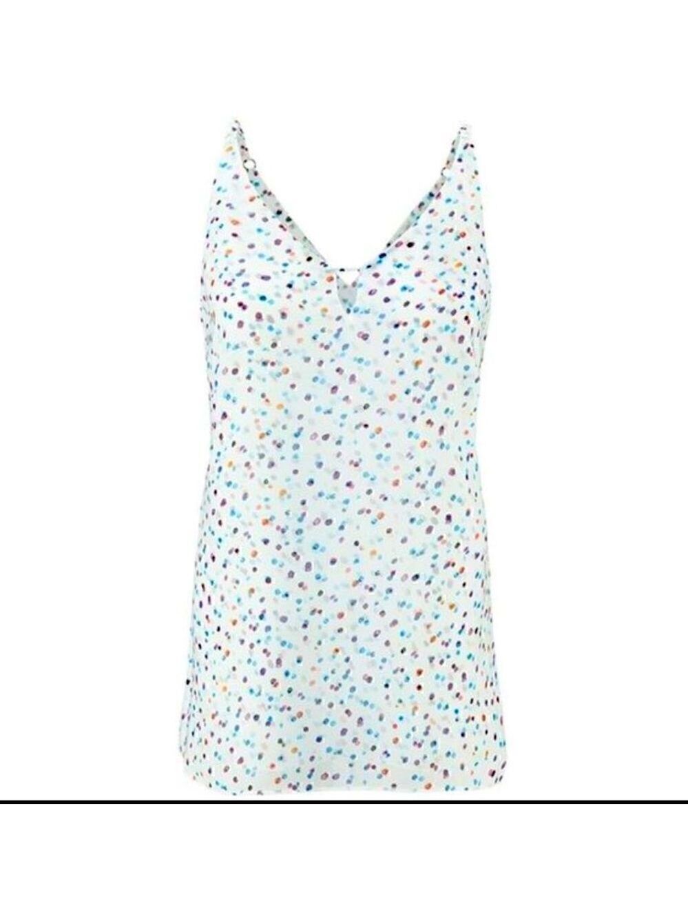 CAbi NWT Camisole Polka Dot Confetti Multi Colored size XS 5231 Blue White Pink